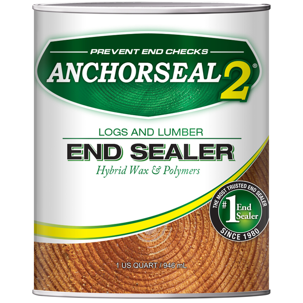 Anchorseal 2 1 QT Wax Emulsion End Sealer, Prevent Drying Splits in Logs & Lumber H2QTCLEARG